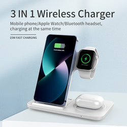 3 in 1 Fast Wireless Charger Stand For iPhone