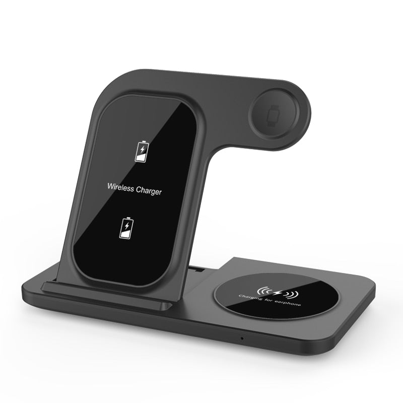 3 in 1 Fast Wireless Charger Stand For iPhone