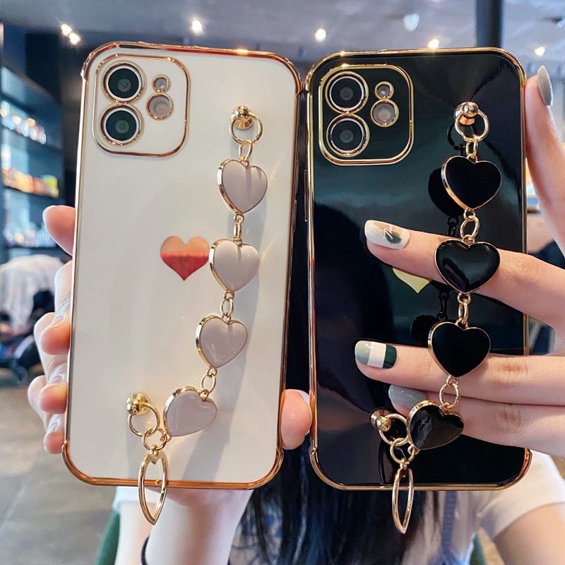 Bracelet Heart Plated iPhone Case