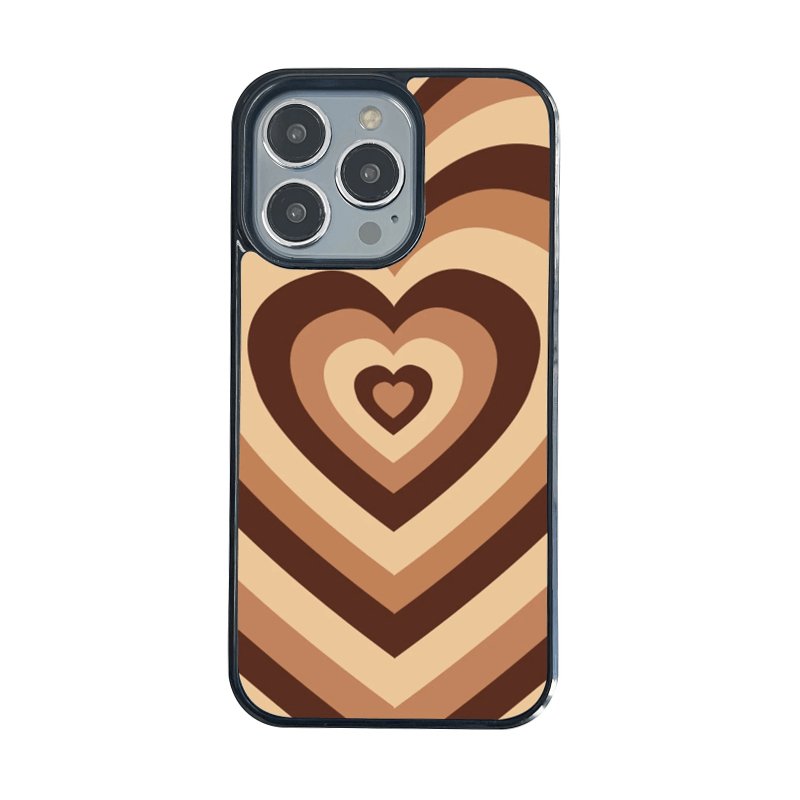 Brown Latte Love iPhone Case