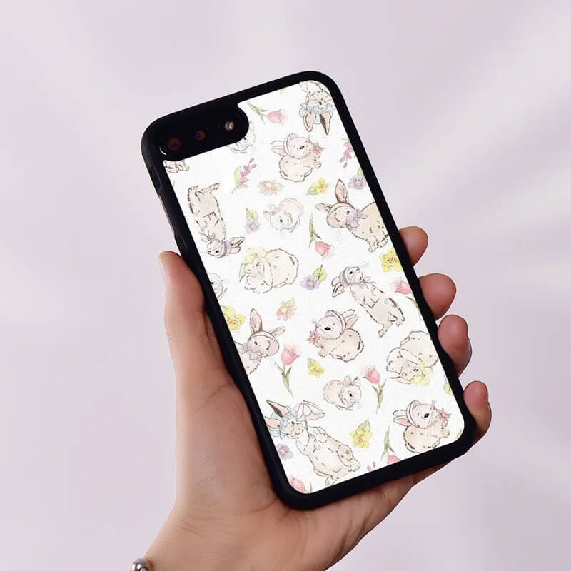 Bunnies in Bonnets iPhone Case