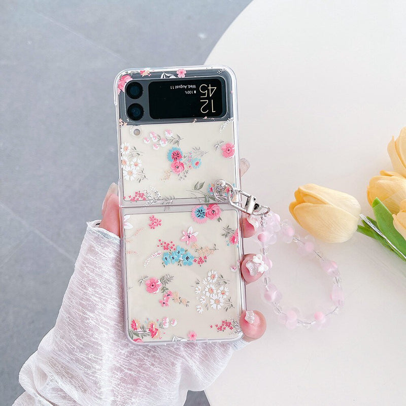 Cute Samsung Z Flip Case "Roses"