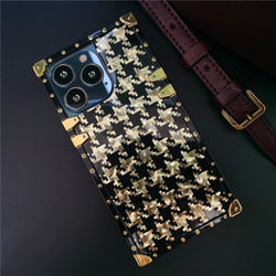 iPhone Case with Ring "Black & Gold" Model 2