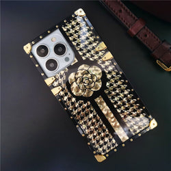 iPhone Case with Ring "Black & Gold" Model 4