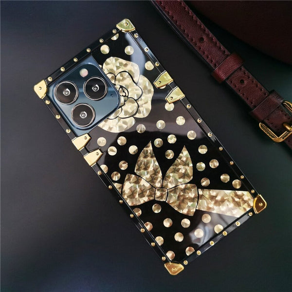 iPhone Case with Ring "Black & Gold" Model 5