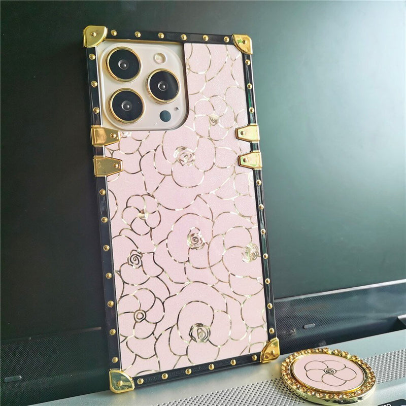 iPhone Case with Ring "Gold Rose' Collection