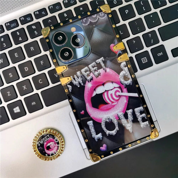 iPhone Case with Ring "Lollipop"