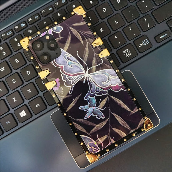 iPhone Case with Ring & Strap "Moth"