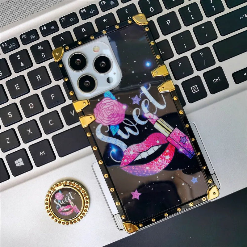 iPhone Case with Ring "Sweet"