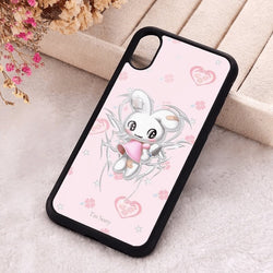 Pink Cute Bunny iPhone Case