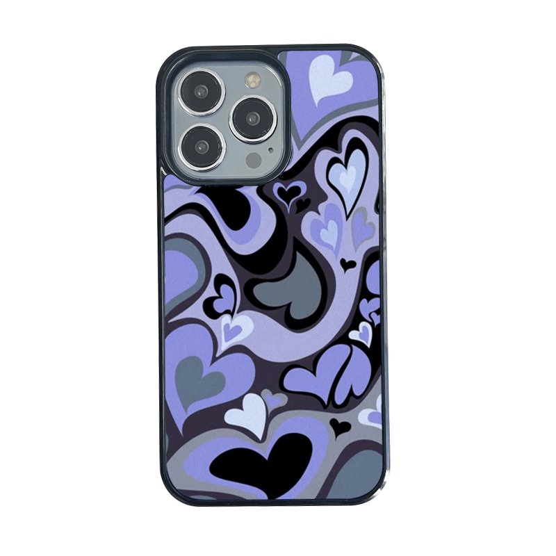 Purple Hearts iPhone Case