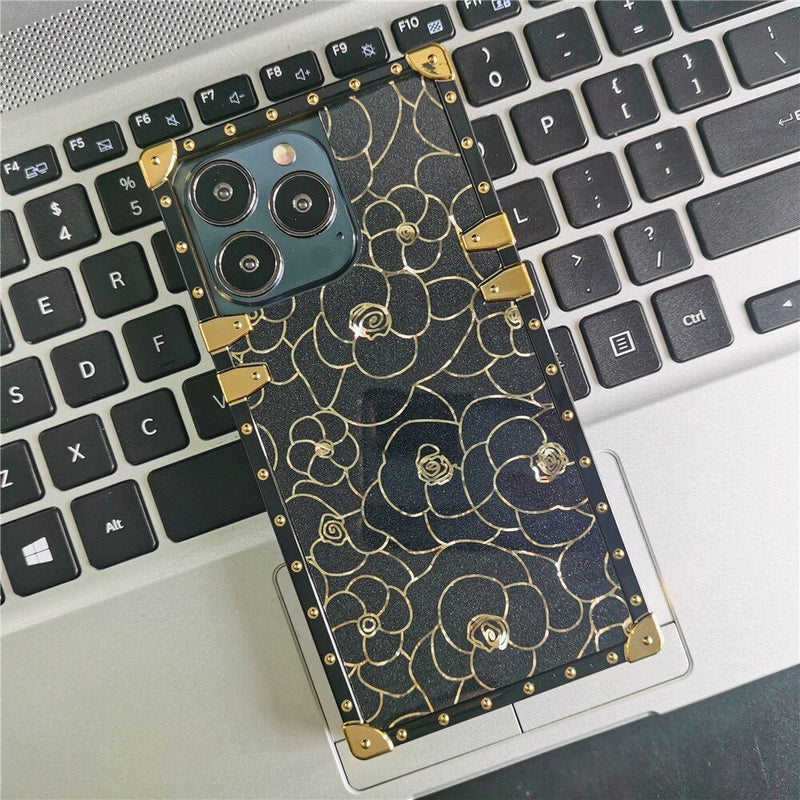 Samsung Case with Ring "Black Rose"