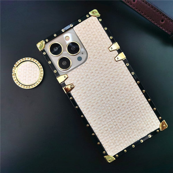 Samsung Case with Ring "Knit Hard" collection-beige