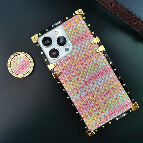 Samsung Case with Ring "Knit Hard" collection-multicolor