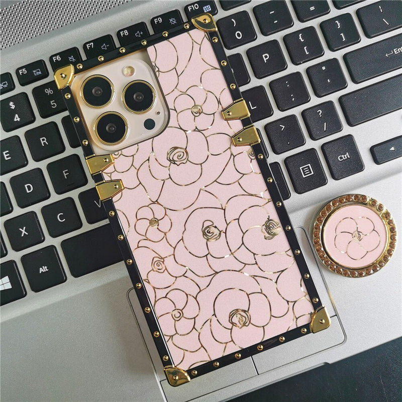 Samsung Case with Ring "Pink Rose"