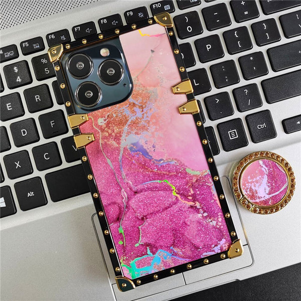 Samsung Case with Ring "Rose Watercolor"