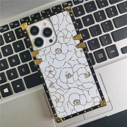 Samsung Case with Ring "White Rose"