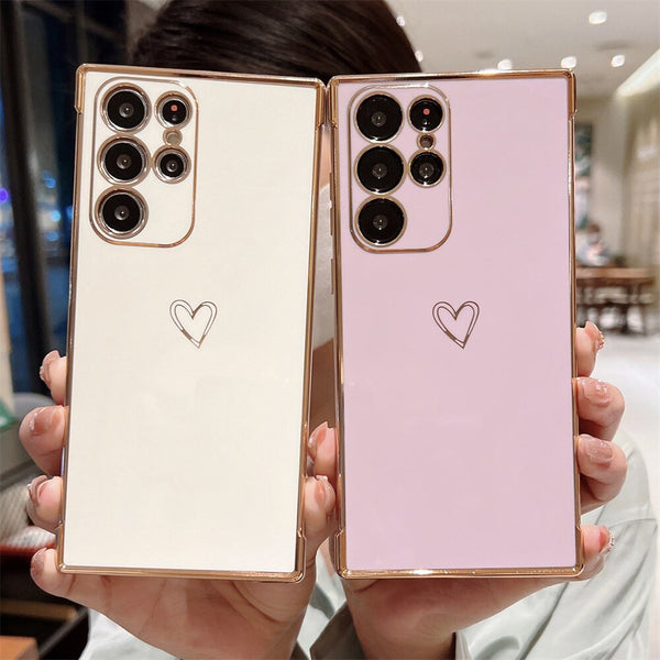 Samsung Solid Color Case with Heart