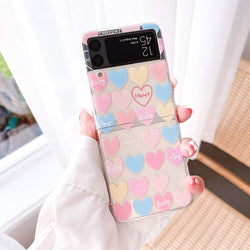 Samsung Z Flip Case "Cute Hearts"