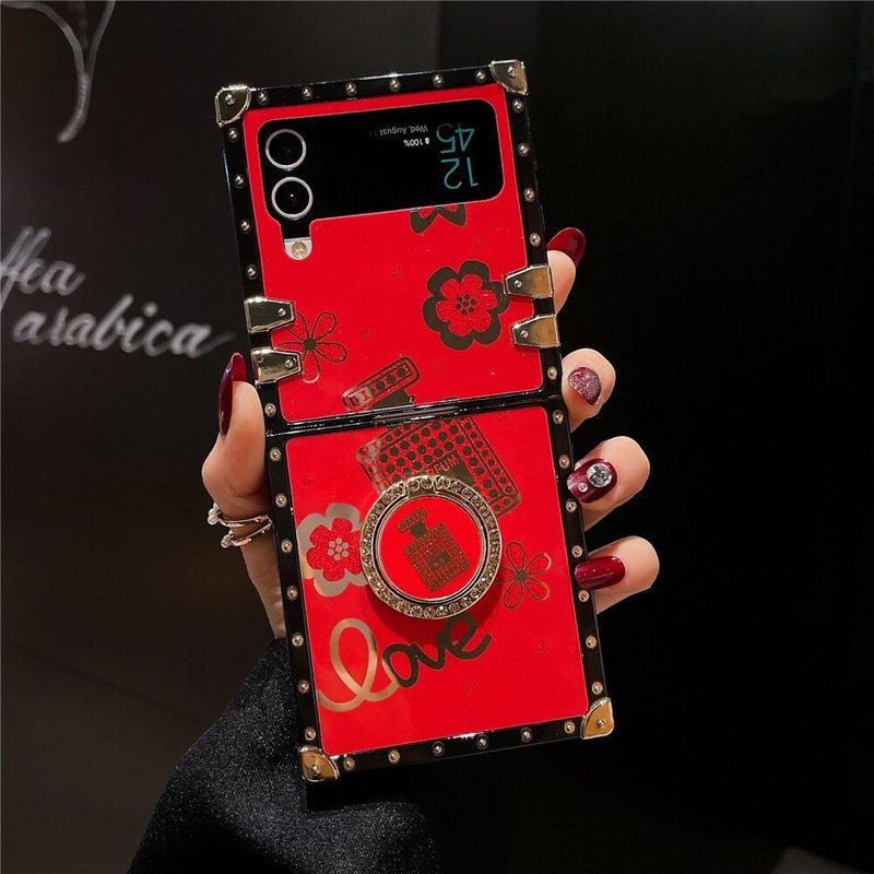 Samsung Z Flip Case "Perfume" with Ring