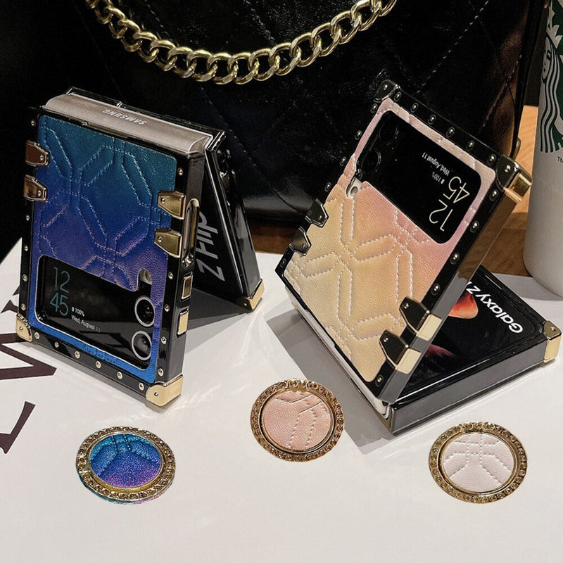 Samsung Z Flip Case with Ring "Embro Effect" Collection