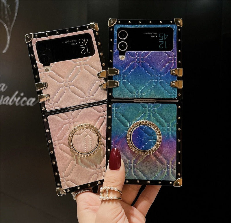 Samsung Z Flip Case with Ring "Embro Effect" Collection