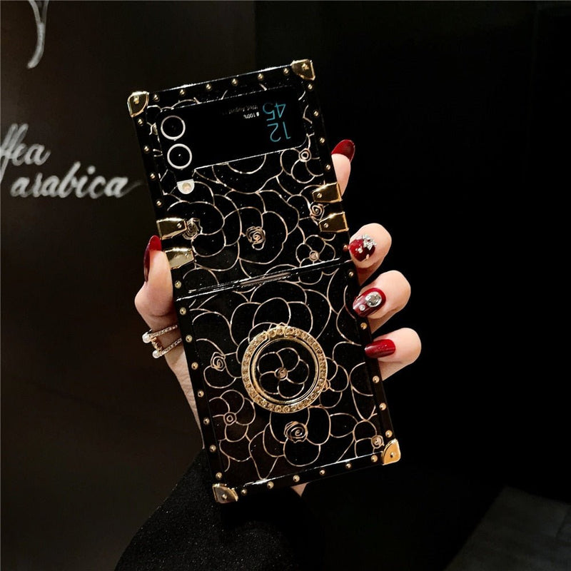 Samsung Z Flip Case with Ring "Rose" Collection