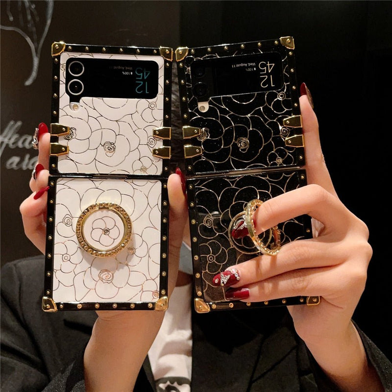 Samsung Z Flip Case with Ring "Rose" Collection