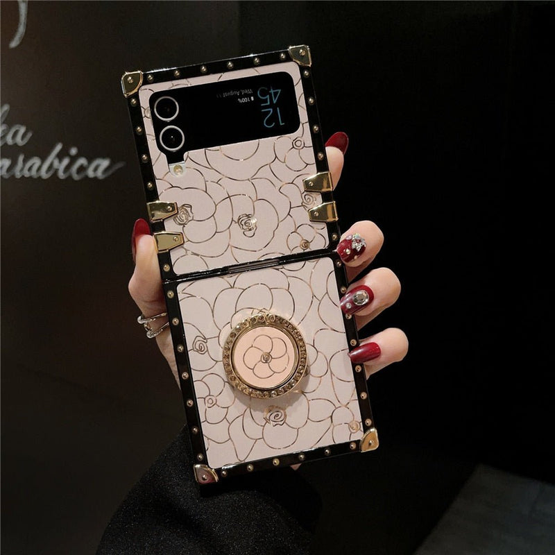 Samsung Z Flip Case with Ring "Rose" Collection