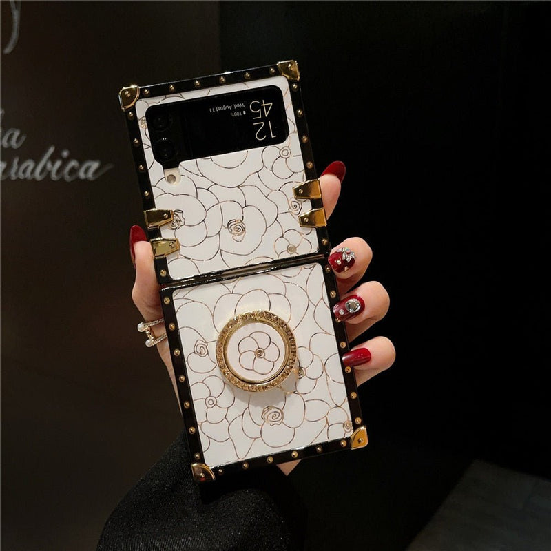 Samsung Z Flip Case with Ring "Rose" Collection