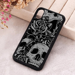 Skulls And Roses iPhone Case