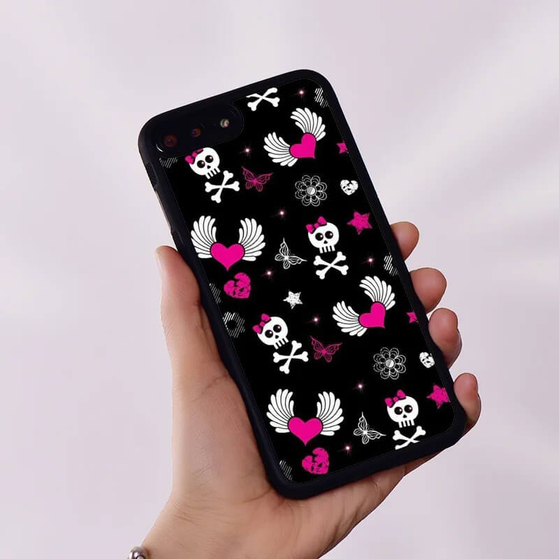 Skulls & Hearts iPhone Case